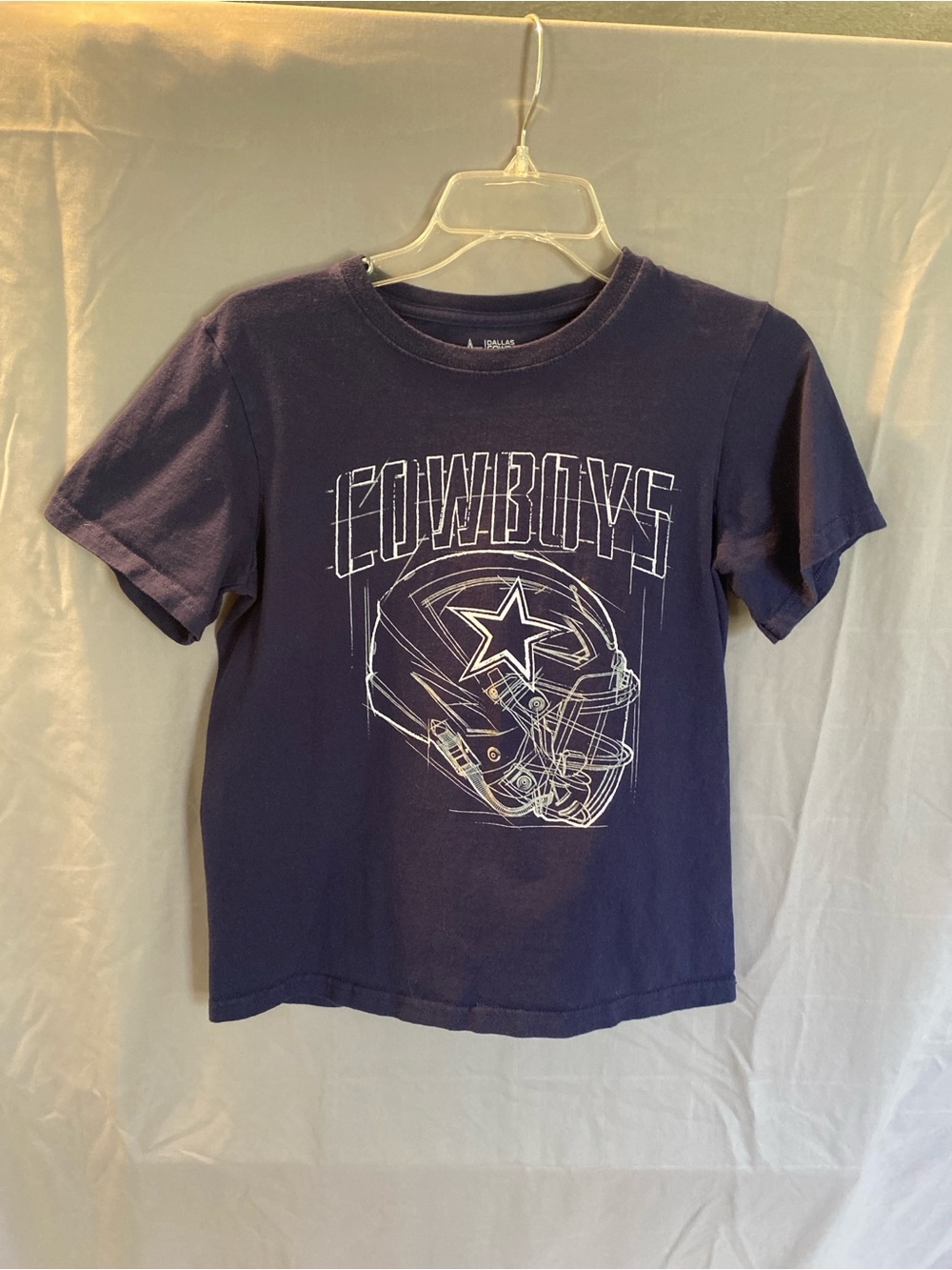 NFL Kids Navy Cowboys Helmet Graphic Tee